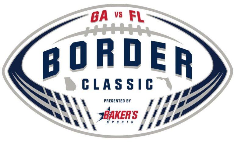 GA vs. FL Border Classic logo, presented by Baker's Sports