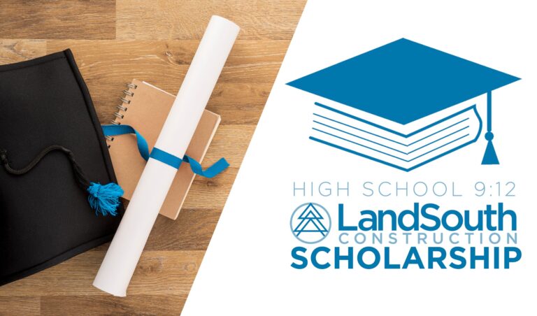 High School 9:12 LandSouth Construction Scholarship graphic